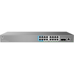 Grandstream GWN7802P Pro L2++ Managed Network switch, 16x 1Gb RJ45, PoE++, SFP+, DHCP, CLI, VLAN