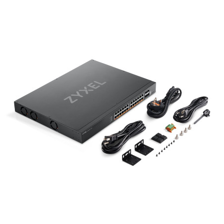 Zyxel XMG2230-28HP, L3, 24x 2.5G AC: 700W PoE, DC: 1440W PoE, 4x SFP+ Uplink, 1Y NebulaFlex Pro