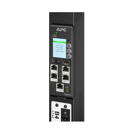 APC NetShelter Rack PDU Advanced, Switched Metered Outlet, 11.5kW, 3PH, 415V, 20A, 520P6, 48 Outle
