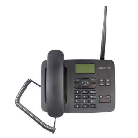 ALIGATOR T100 Stolný telefón na simkartu Black