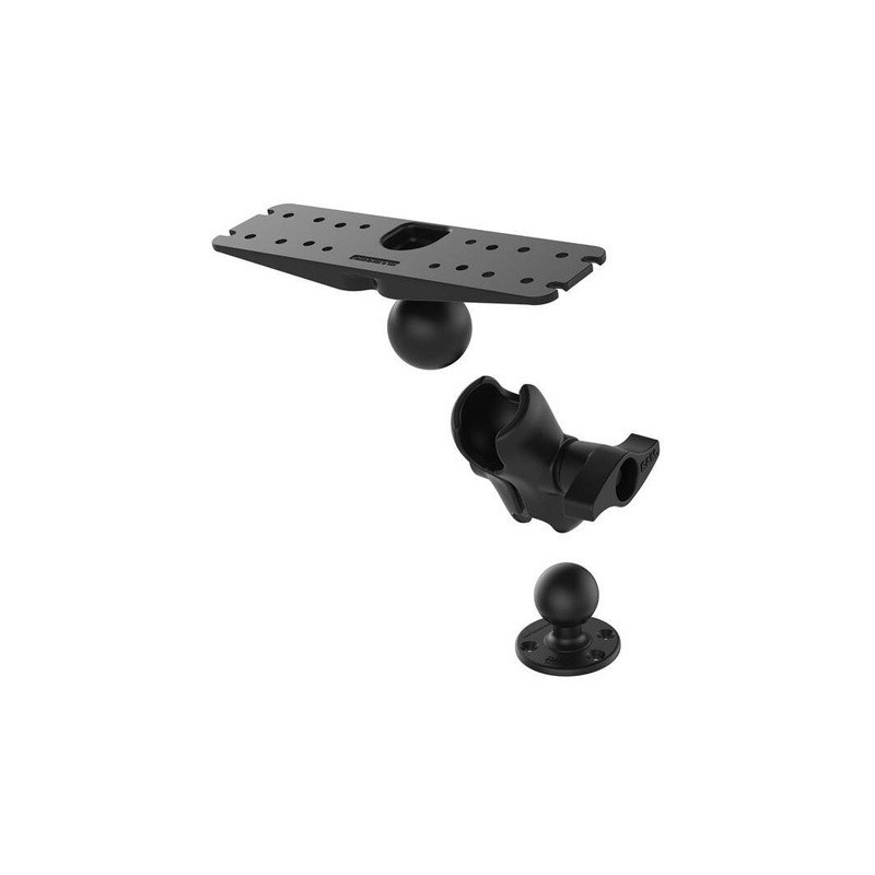 RAM zostava - základňa 11 "x 3" s krátkym ramenom a guľatou základňou 3,68 "s guľovým kĺbom 2,25"