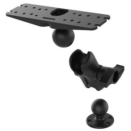 RAM zostava - základňa 11 "x 3" s krátkym ramenom a guľatou základňou 3,68 "s guľovým kĺbom 2,25"