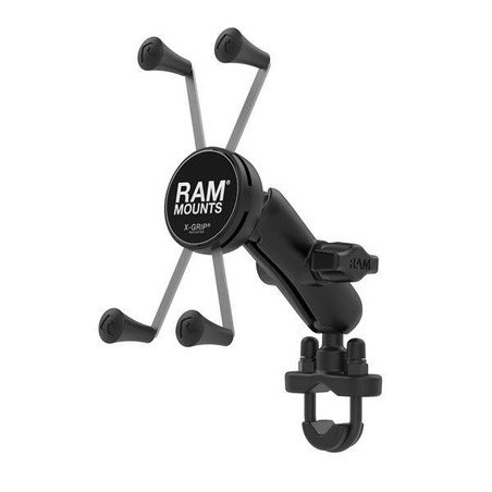 RAM zostava - veľký držiak X-Grip so stredným ramenom a úchytom U-Bolt na priemer 0,50" až 1,25"
