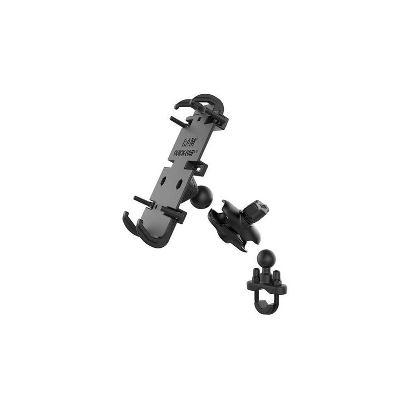 UNPKD RAM QUICK-GRIP XL PHONE HOLDER FOR LARGER DEVICES WITH SHORT ARM AND U-BOLT