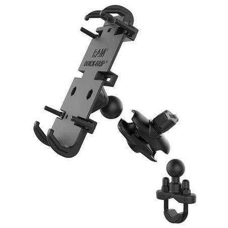 UNPKD RAM QUICK-GRIP XL PHONE HOLDER FOR LARGER DEVICES WITH SHORT ARM AND U-BOLT