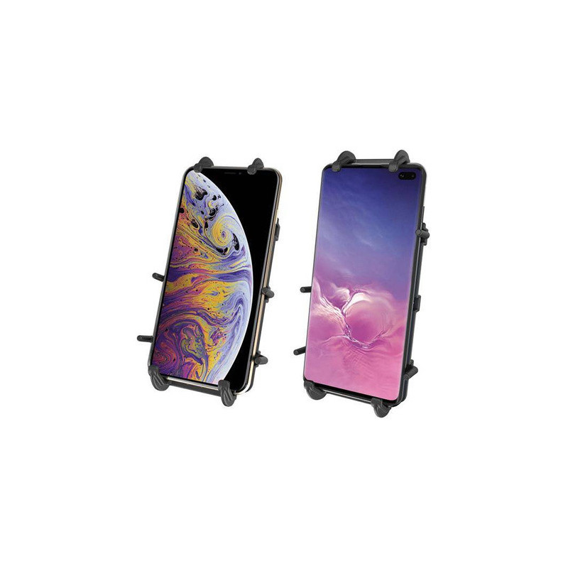 UNPKD RAM QUICK-GRIP XL PHONE HOLDER FOR LARGER DEVICES WITH SHORT ARM AND U-BOLT
