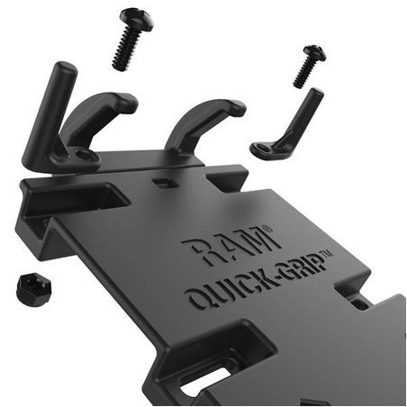 UNPKD RAM QUICK-GRIP XL PHONE HOLDER FOR LARGER DEVICES WITH SHORT ARM AND U-BOLT