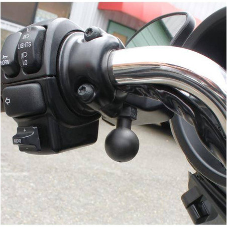 RAM základňa so závitom 1/4" - 20 x 1" as guľovým kĺbom 1" pre Harley Davidson