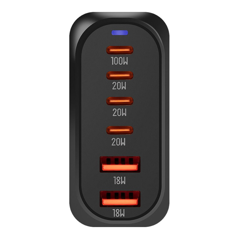 OBAL:ME Terminal GaN Stolová nabíjačka 4C2A 100W Black