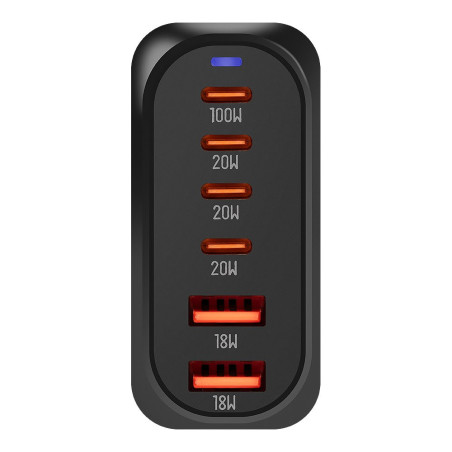 OBAL:ME Terminal GaN Stolová nabíjačka 4C2A 100W Black