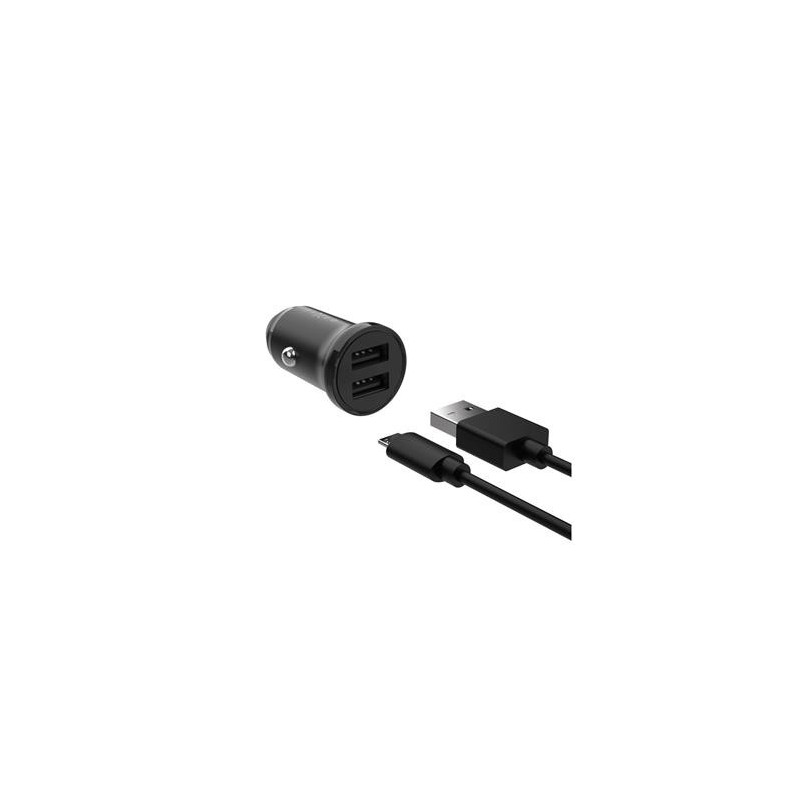 Nabíjačka FIXED 2xUSB, USB/micro USB kábel, 1m, 15W