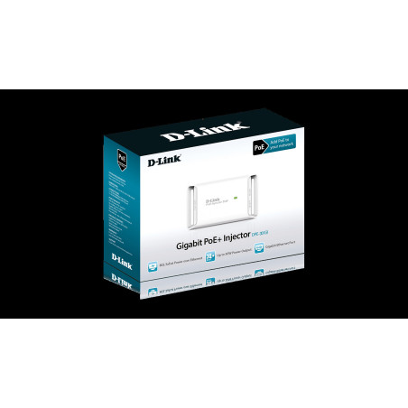 D-Link DPE-301GI 1-port Gigabit 30W PoE+ Injector