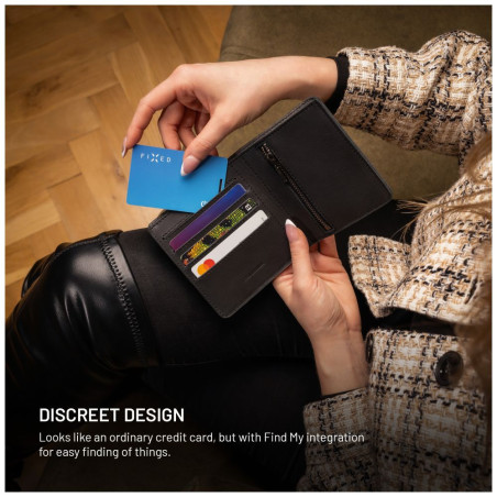 Smart tracker FIXED Tag Card 2,Find My, modrý