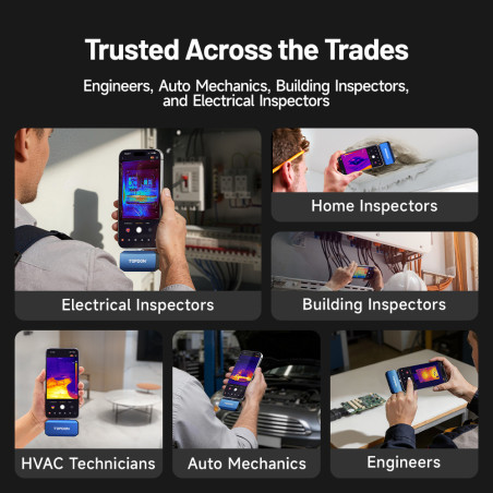 TOPDON termálna infrakamera TC001 Max/AI asistent/512x384/iOS/Android/Windows/1,5MP/USB-C