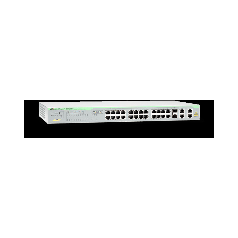 Allied Telesis 24xFE smart+2xGb+2SFP PoE switch AT-FS750/28PS