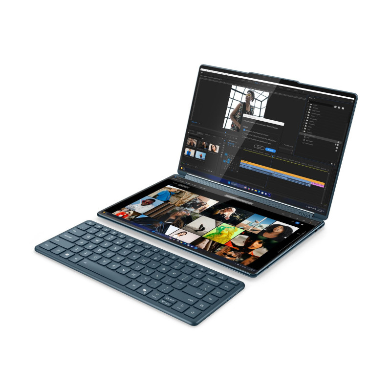 Lenovo Yoga Book 9/14IAH10/U7-255H/14"/2880x1800/T/32GB/1TB/Intel int/W11P/Tidal Teal/3R On-Site