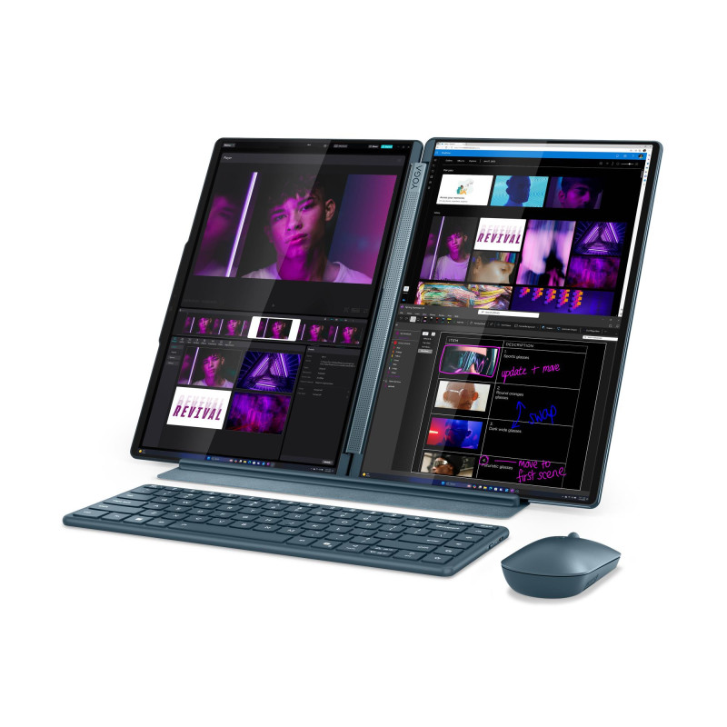 Lenovo Yoga Book 9/14IAH10/U7-255H/14"/2880x1800/T/32GB/1TB/Intel int/W11P/Tidal Teal/3R On-Site