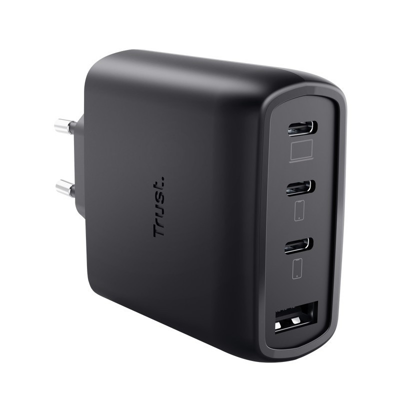 TRUST MAXO 65W 4P GAN CHARGER BLK