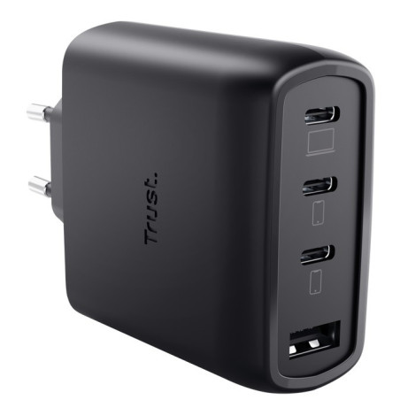 TRUST MAXO 65W 4P GAN CHARGER BLK