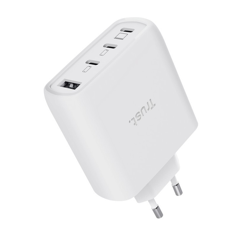 TRUST MAXO 65W 4P GAN CHARGER WHT