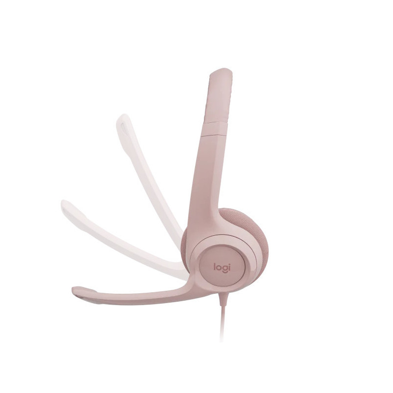 Náhl. sada Logitech Stereo USB Headset H390, ružová