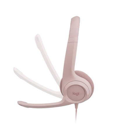 Náhl. sada Logitech Stereo USB Headset H390, ružová
