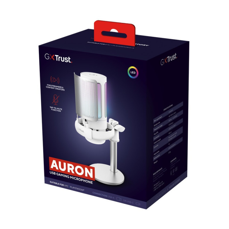 TRUST GXT238W AURON USB MICROPHONE WHT