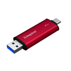 Kingston Dual Portable/2TB/SSD/Externá/Červená/5R