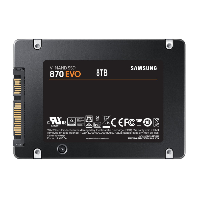 Samsung 870 EVO/8TB/SSD/2.5"/SATA/Čierna/5R