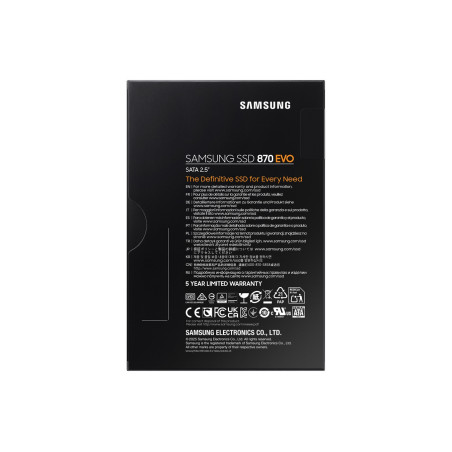 Samsung 870 EVO/8TB/SSD/2.5"/SATA/Čierna/5R