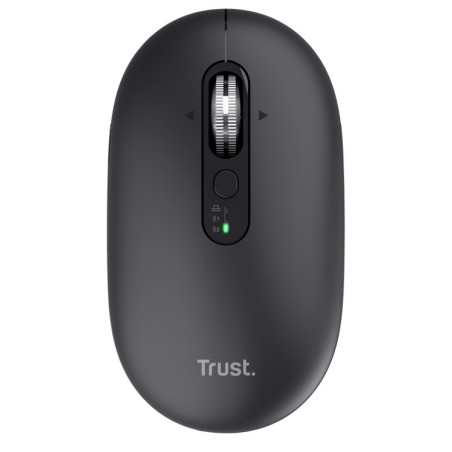 Trust Seron Slim/Kancelárska/Optická/3 200 DPI/USB+BT/Čierna