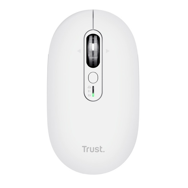 Trust Seron Slim/Kancelárska/Optická/3 200 DPI/USB+BT/Biela