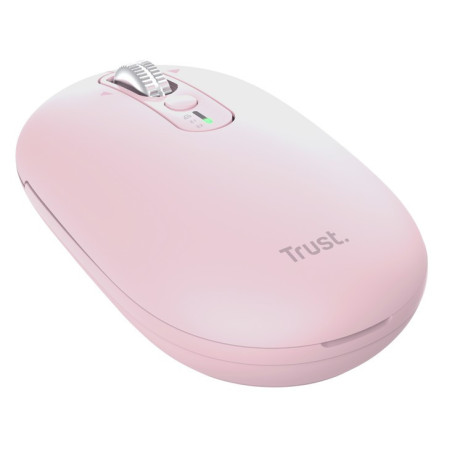 Trust Seron Slim/Kancelárska/Optická/3 200 DPI/USB+BT/Ružová