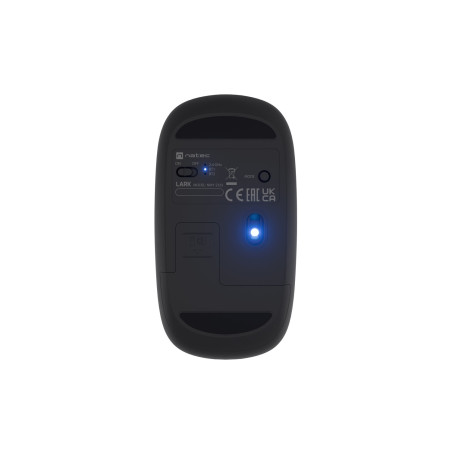 Myš bezdrôtová Natec LARK/Kancelárska/Blue Track/4 000 DPI/USB+BT/Čierna