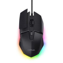 Trust GXT 121 Felox+/Herná/Optická/Pre pravákov/10 000 DPI/Drôtové USB-A/Čierna