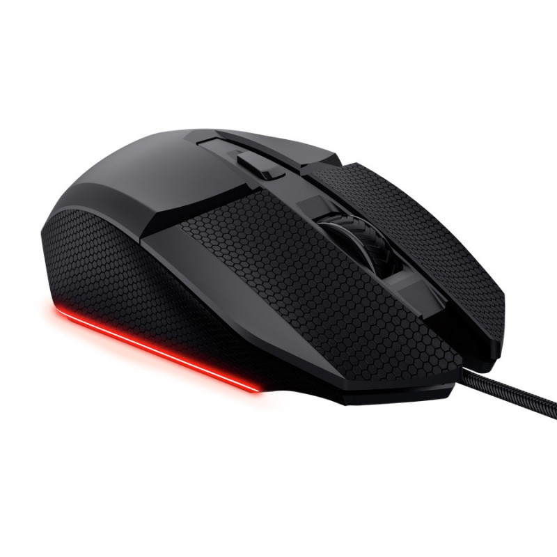 Trust GXT 121 Felox+/Herná/Optická/Pre pravákov/10 000 DPI/Drôtové USB-A/Čierna