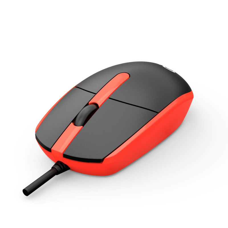 Myš C-TECH WM-10, čiernočervená, USB