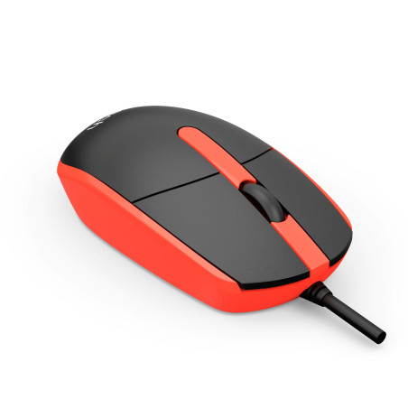 Myš C-TECH WM-10, čiernočervená, USB