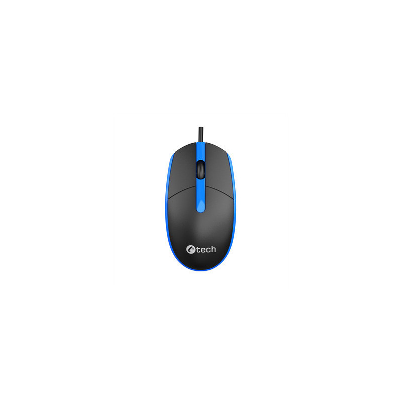 Myš C-TECH WM-10, čiernomodrá, USB