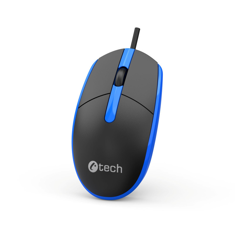 Myš C-TECH WM-10, čiernomodrá, USB