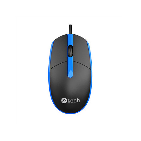 Myš C-TECH WM-10, čiernomodrá, USB