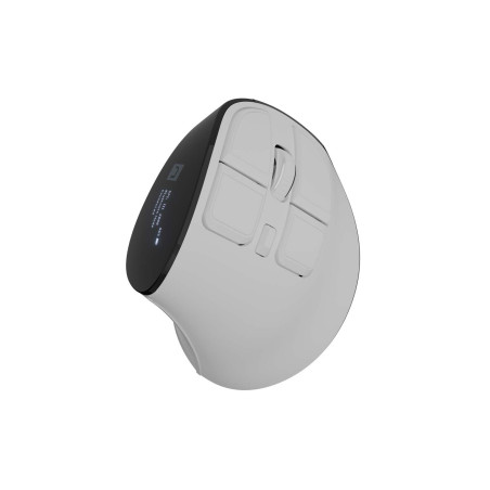 Vertikálna bezdrôtová myš Natec EUPHONIE PRO/Vertikálna/Optická/Pre pravákov/4 000 DPI/USB+BT/Biela