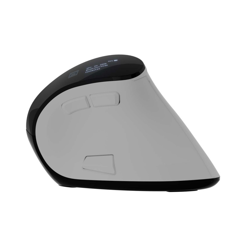 Vertikálna bezdrôtová myš Natec EUPHONIE PRO/Vertikálna/Optická/Pre pravákov/4 000 DPI/USB+BT/Biela
