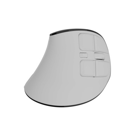 Vertikálna bezdrôtová myš Natec EUPHONIE PRO/Vertikálna/Optická/Pre pravákov/4 000 DPI/USB+BT/Biela