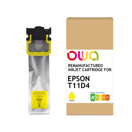 WECARE ARMOR ink kompatibilný s Epson C13T11D440, žltá/yYellow