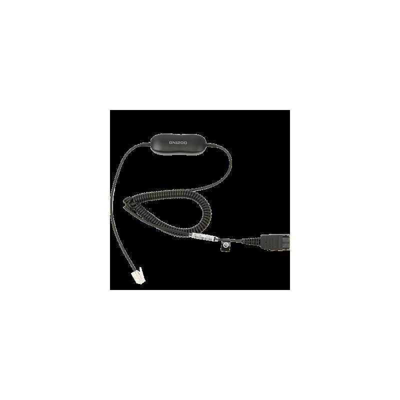 Jabra Smart Cord, QD-RJ9/10, 0,7-2m, coiled
