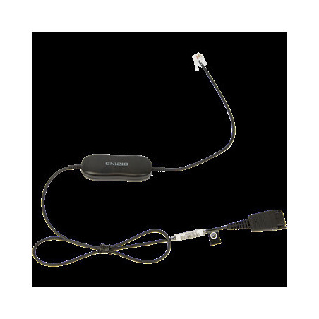Jabra GN1210 cord, QD-RJ9, 0,8m, straight