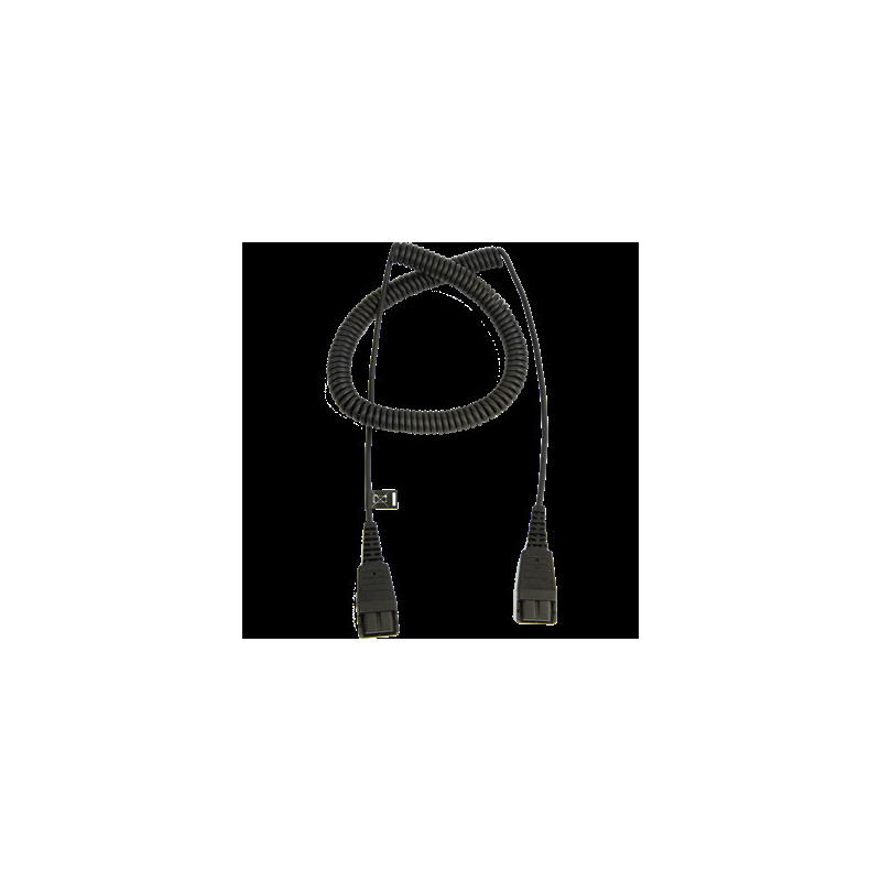 Jabra Extension cord, QD-QD, 0,5-2m, coiled