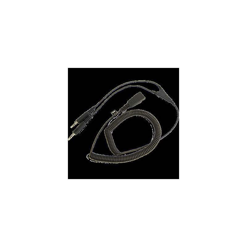Jabra QD-2x3, 5mm, 0,5-2m, coiled