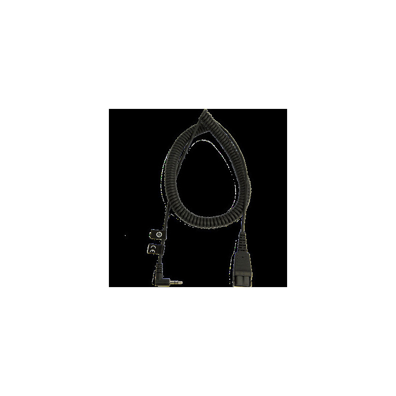 Jabra QD-2,5mm, 0,5-2m, coiled